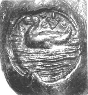 Kilde: Domprovsten Anders Ands segl (1315). Riksarkivet, Stockholm.